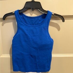 Lululemon ebb to street tank cropped - royal blue
